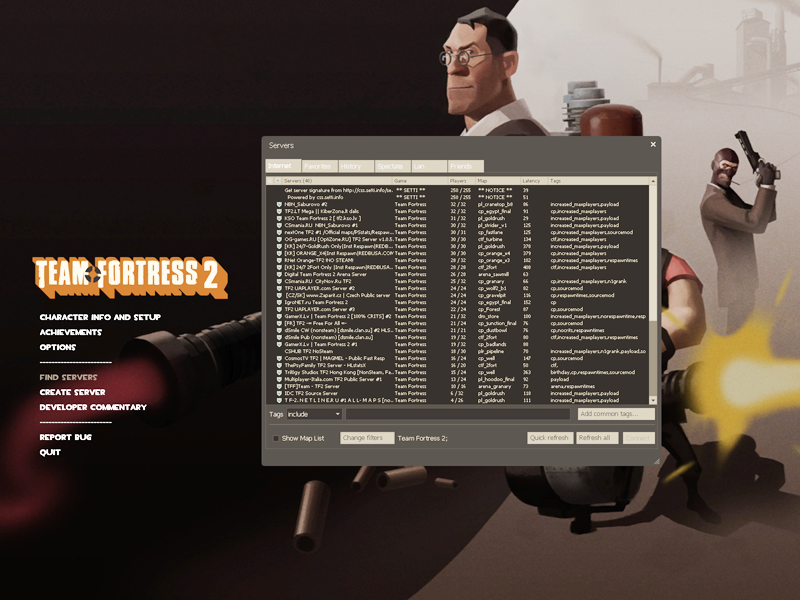 Скачать мастер сервер для team fortress 2